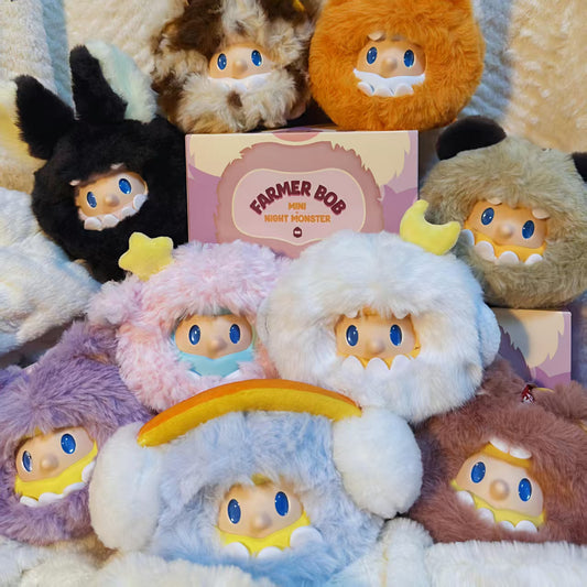 Farmer Bob Mini Night Monster Plush Series toy surprise box Dolls