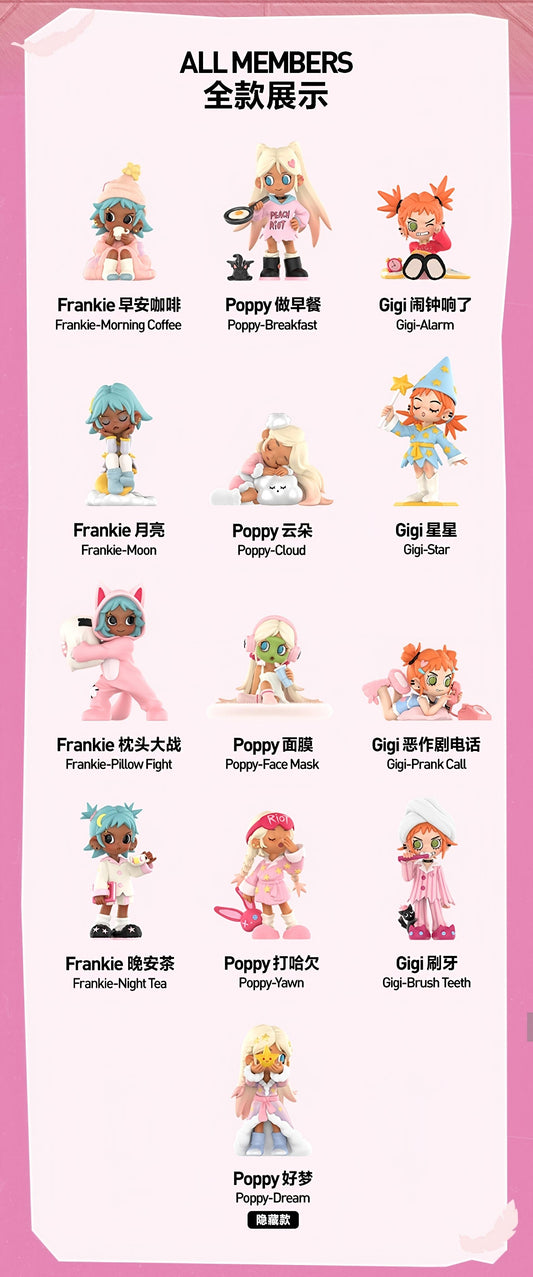 Lil Peach Riot Sleepover Series toy surprise box Dolls