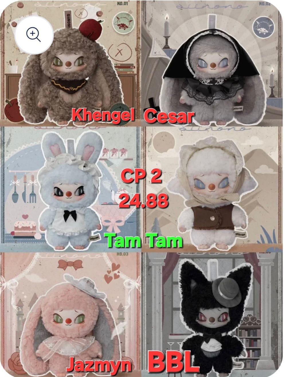 Siinono Want to Tell You A Secret Plush Series toy surprise box Dolls