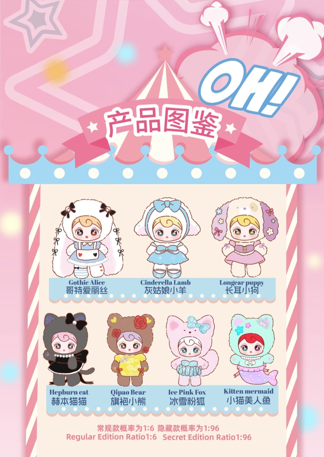 Sunnycoco Rebel Sweetheart Plush Series toy surprise box Dolls