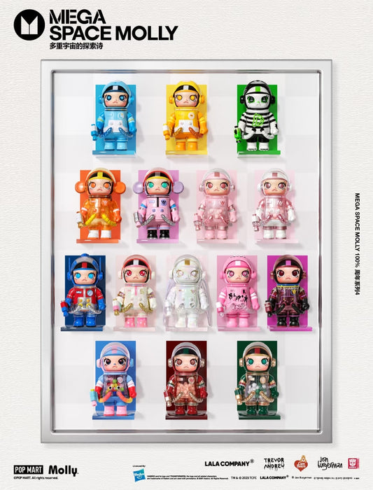 POP MART Mega Space Molly 100% Fourth Anniversary Series toy surprise box Dolls