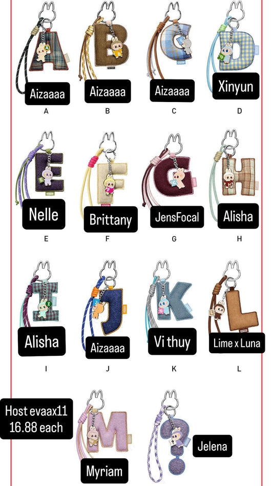 Labubu Pin For Love Letter Pendant Claim Party