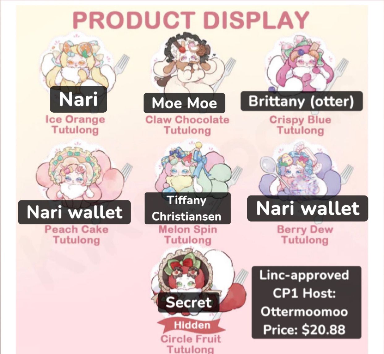 Tutulong Fantasy Biology Honey Sweet Star Plush Series toy surprise box Dolls