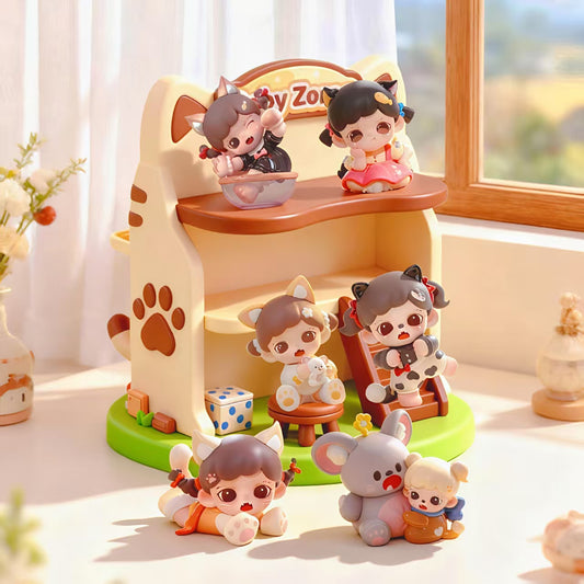 Zoraa Meow Cat Face Mini Series toy surprise box Dolls