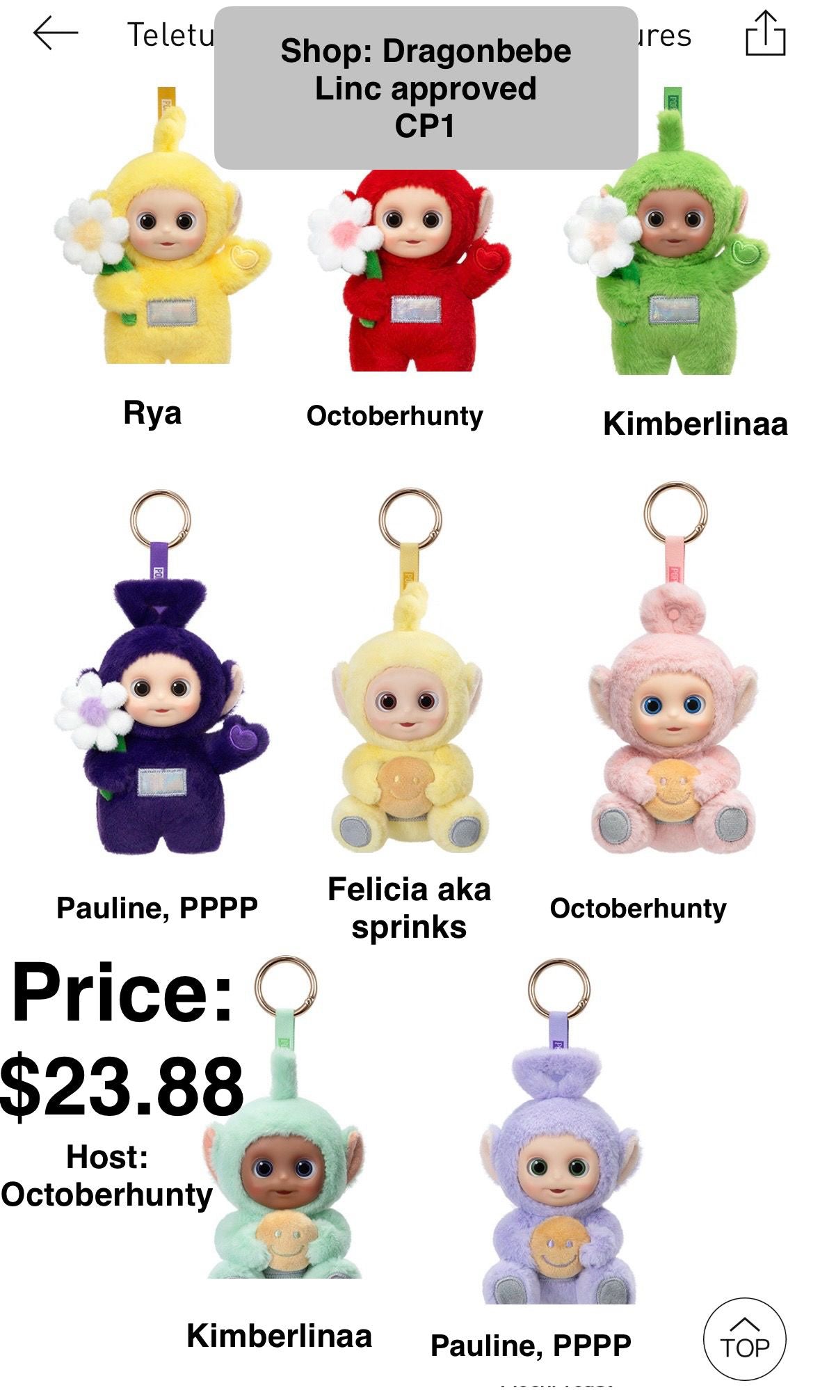 Teletubbies "Say Hello" Plush Series toy surprise box Dolls