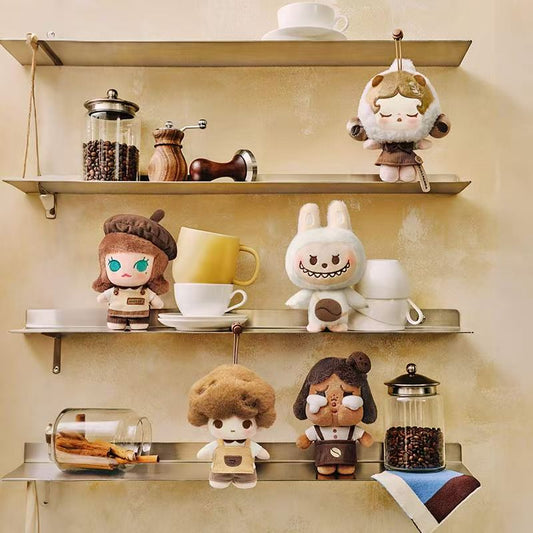 POP MART Coffee Factory Plush Series toy surprise box Dolls