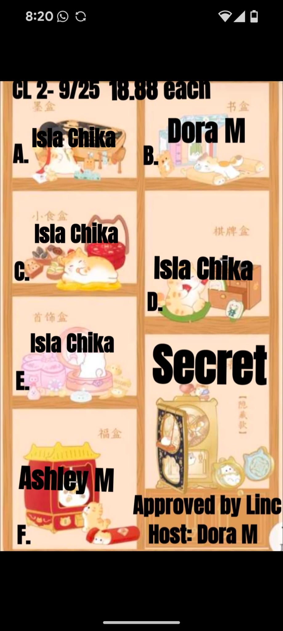 Forbidden City Cat Treasure Box Series Claim Party