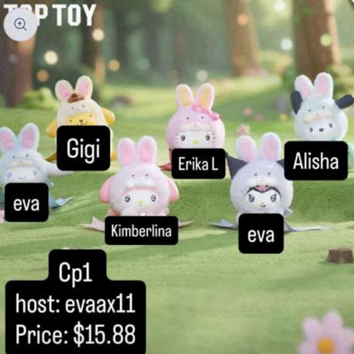 【preorder】Sanrio Diamond Bunny Baby Plush Series toy surprise box Dolls
