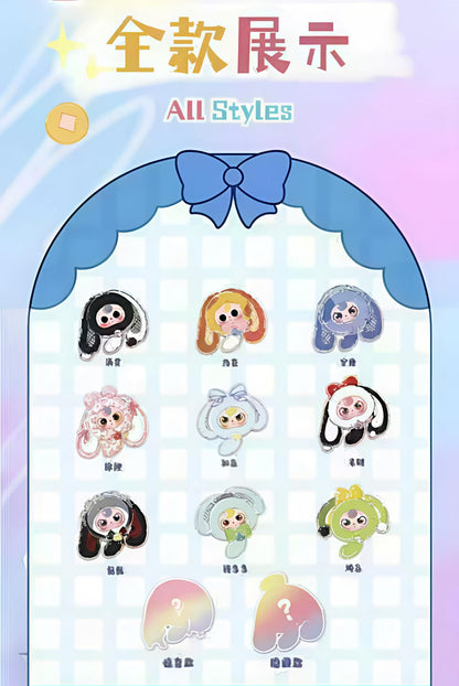 Baby Three Lucky Rabbit Zipper Bag Plush Series toy surprise box Dolls