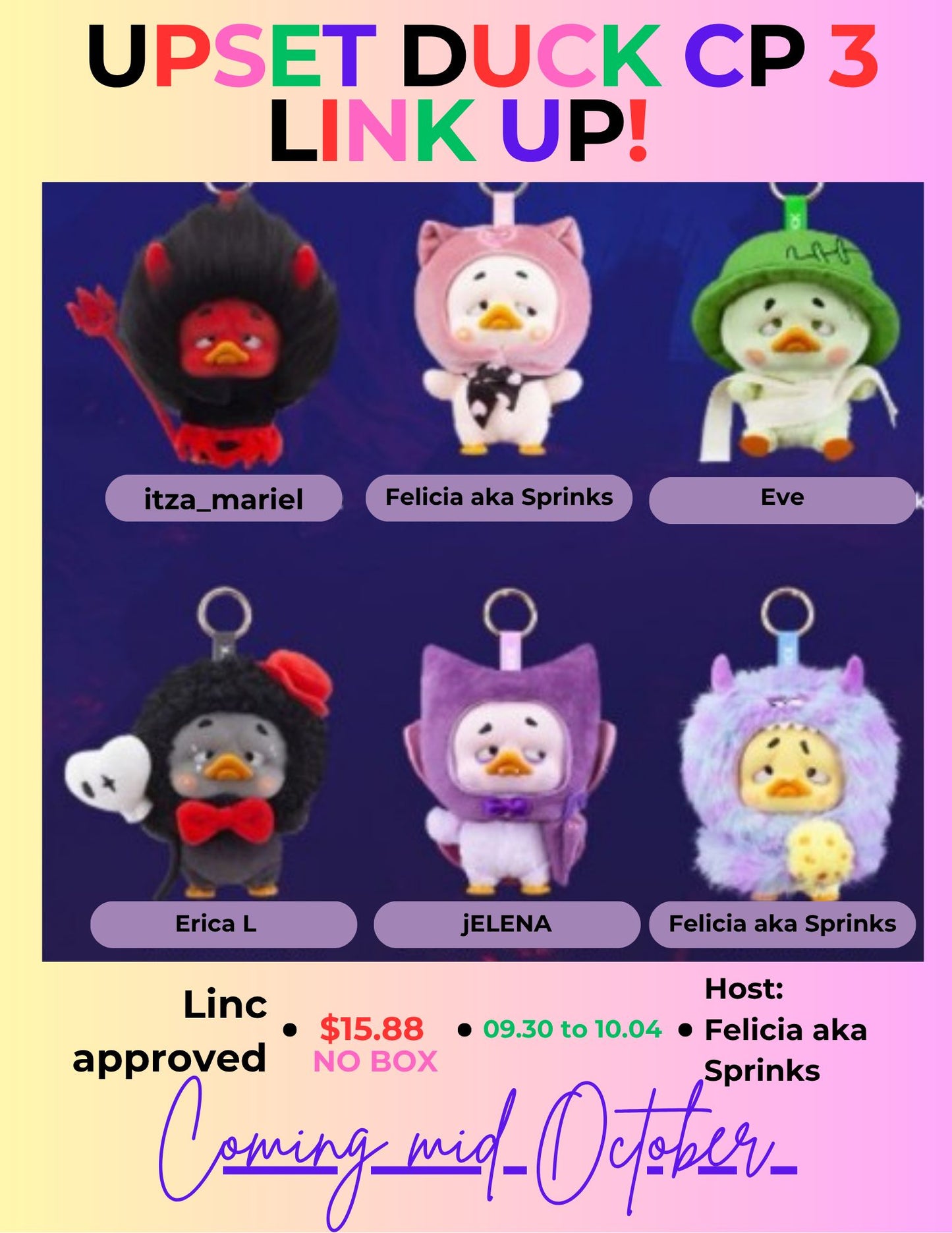 Upset Duck Colorful Player Series Claim Party