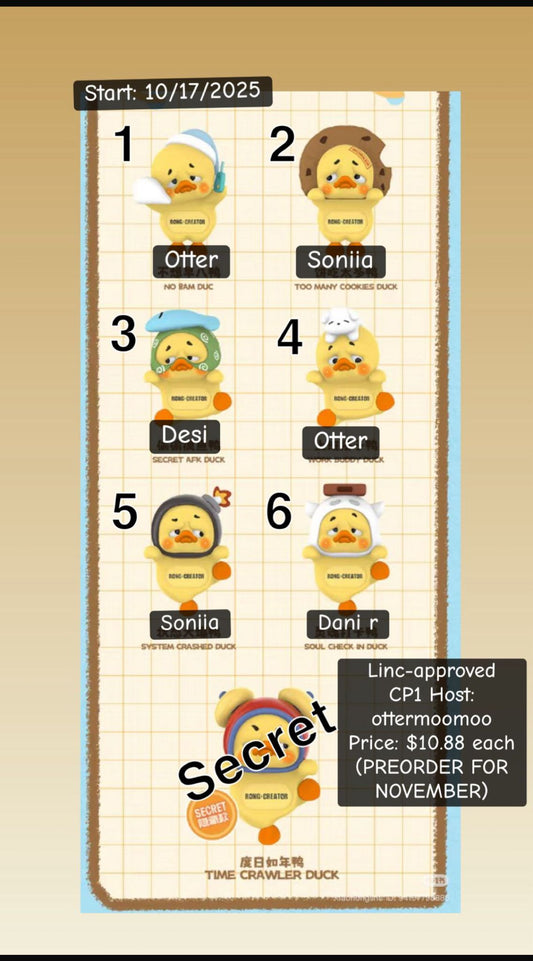 【preorder】Upset Duck Status display Series Claim Party