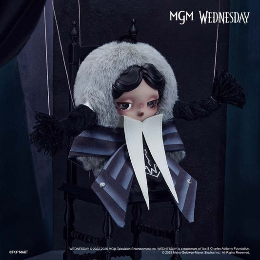 【preorder】POP MART × Wednesday Plush Series Hanging Card Dolls (Nevermore Academy Uniform Version)