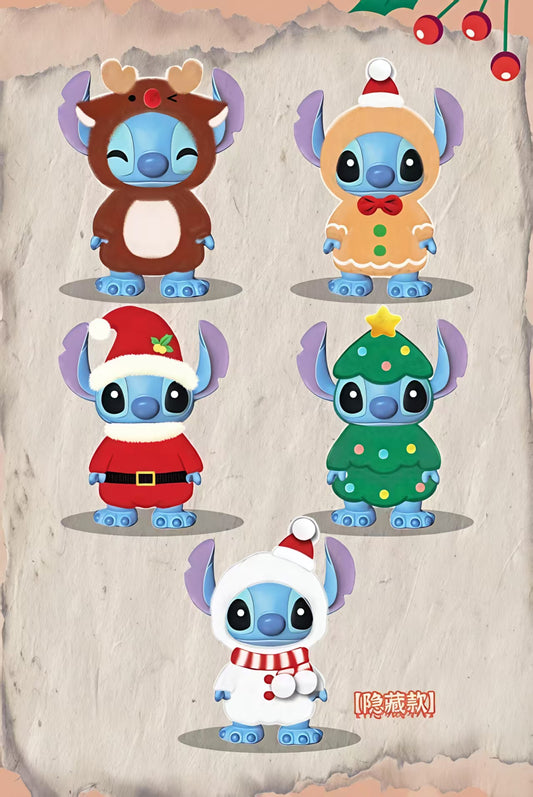 Stitch Christmas Dressed Series toy surprise box Dolls