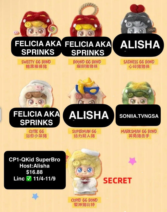 Qkid & Piggy Hero Plush Series Claim Party