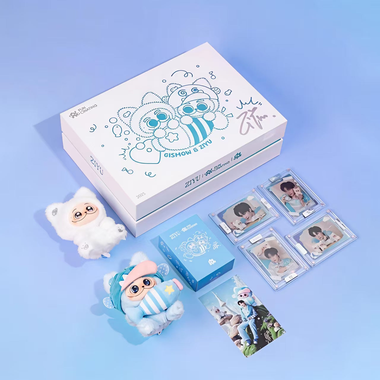 【preorder】Gismow & Ziyu Collaborative Plush Limited Hanging Card Dolls