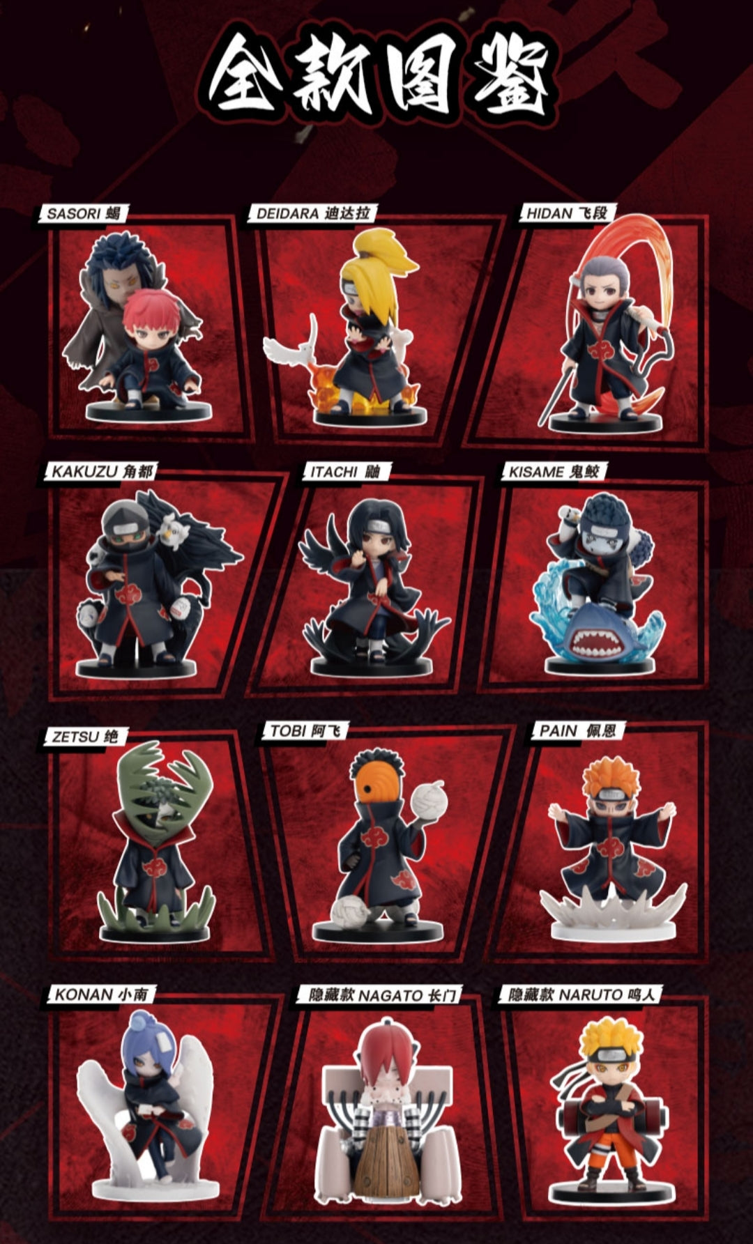 【preorder】Naruto: Shippuden Series Battle Against Akatsuki Themed Series toy surprise box Dolls