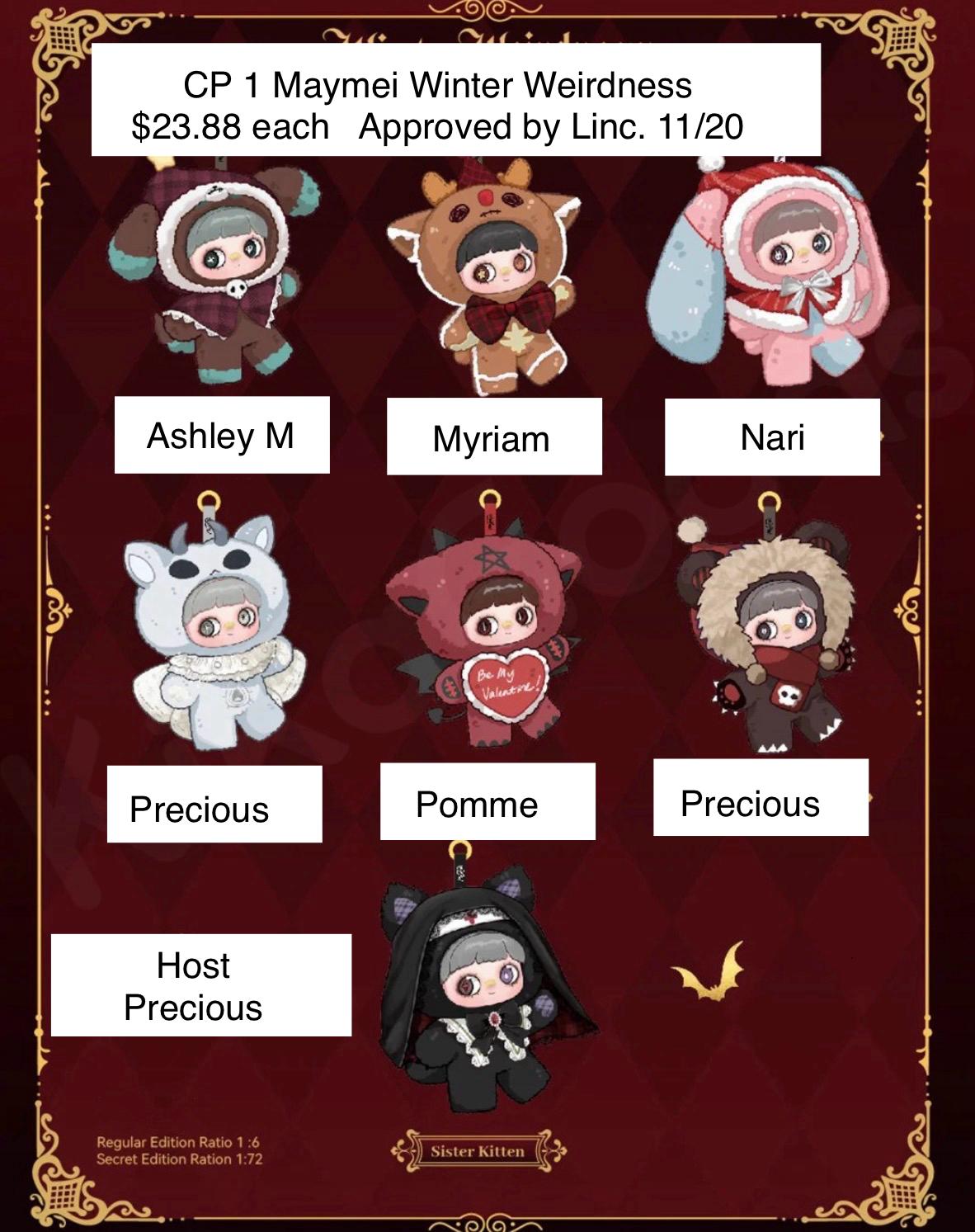 Maymei Winter Weridness Plush Series toy surprise box Dolls