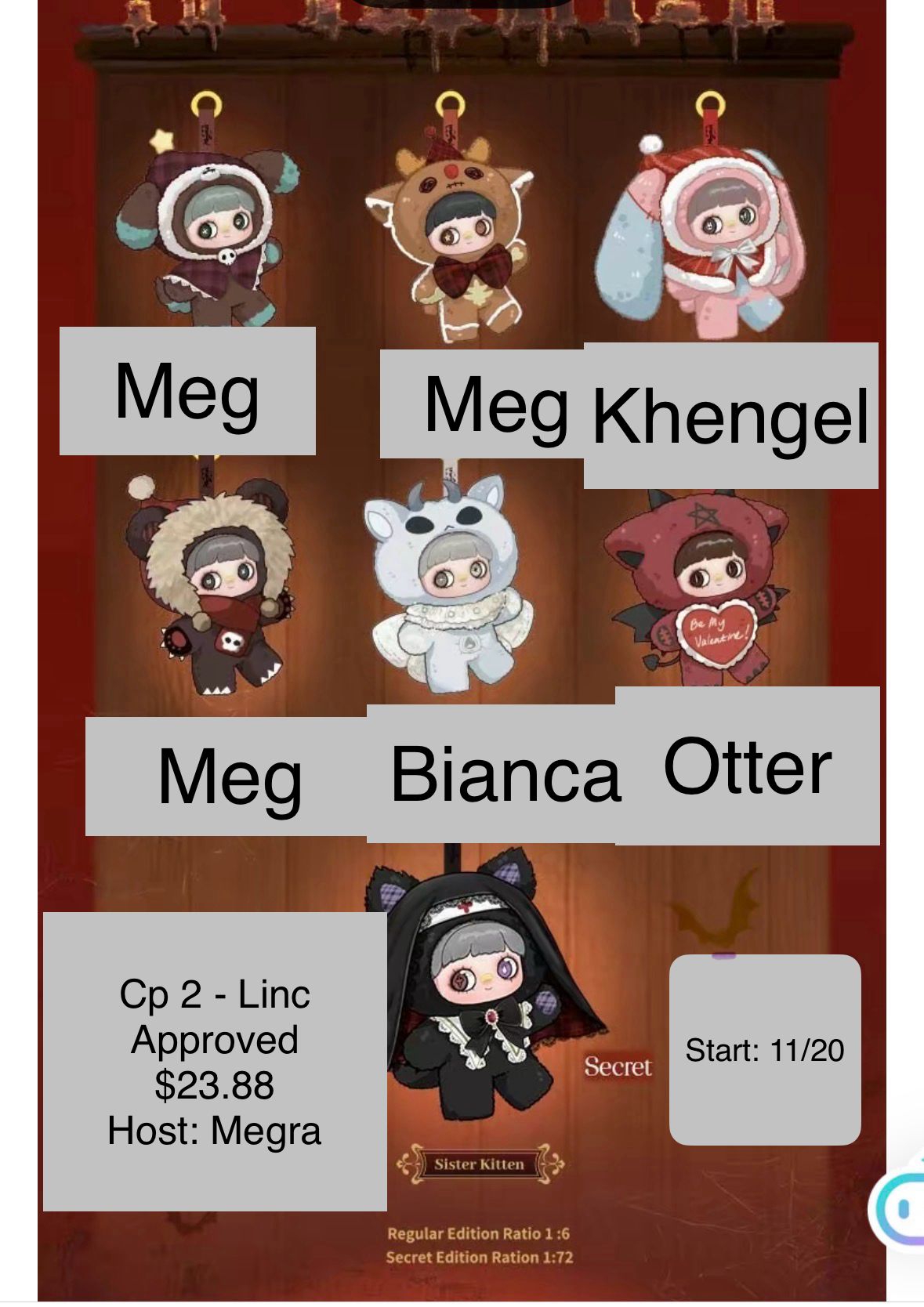 Maymei Winter Weridness Plush Series toy surprise box Dolls