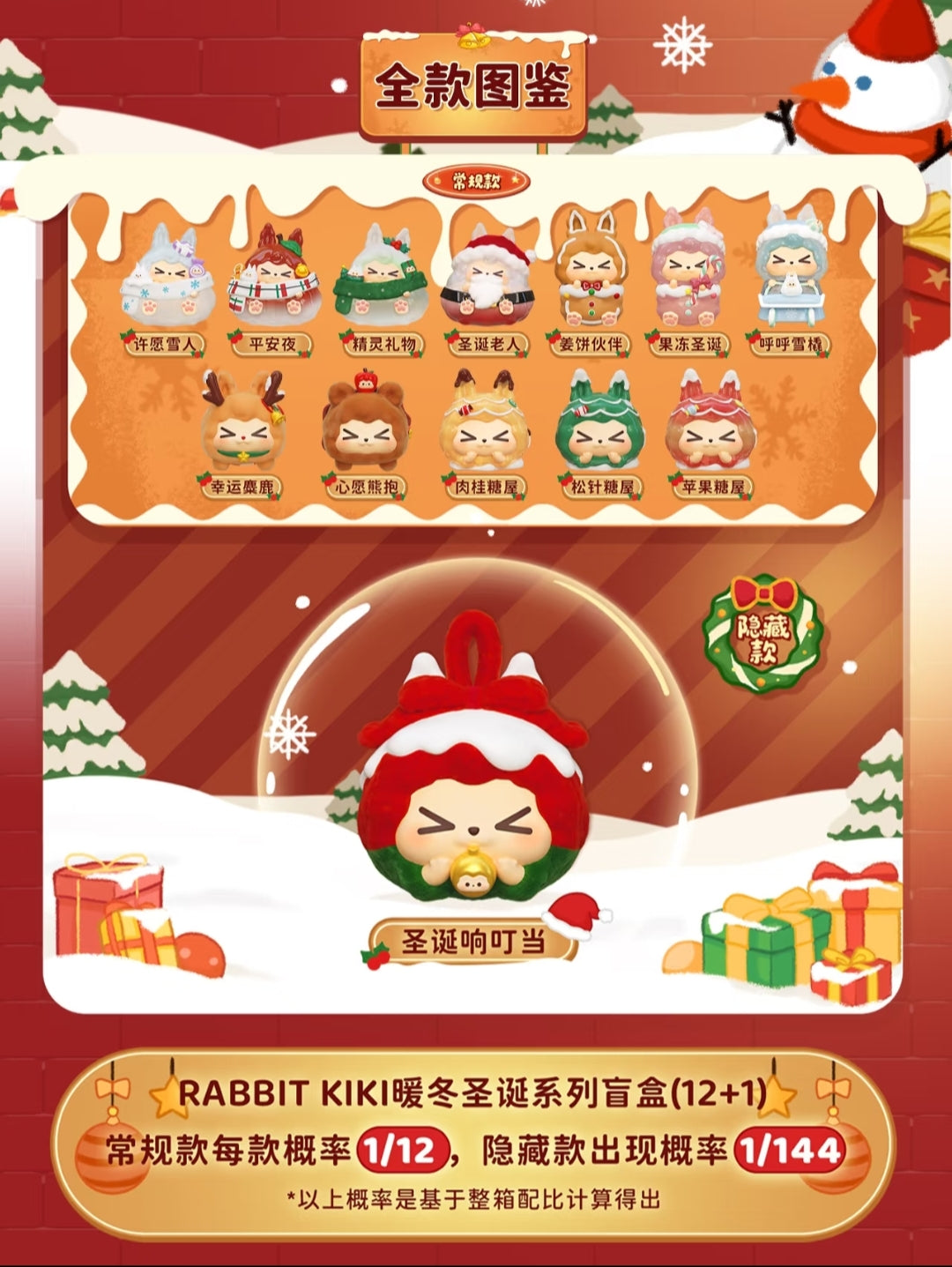 KIKI Warm Christmas Series toy surprise box Dolls