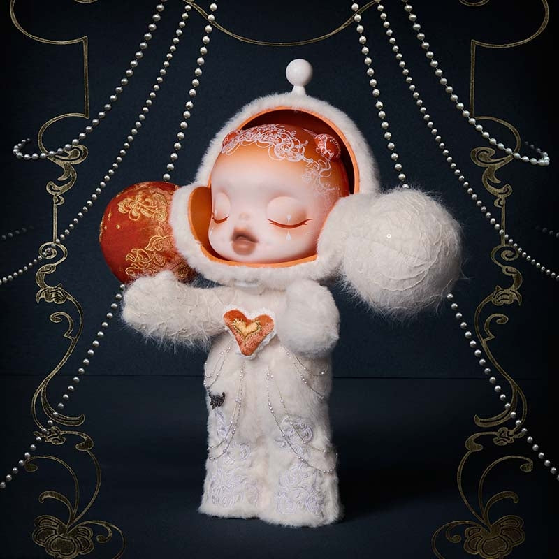 【preorder November 28th】POP MART SKULLPANDA Mega 400% White Moon Series Figurine Dolls