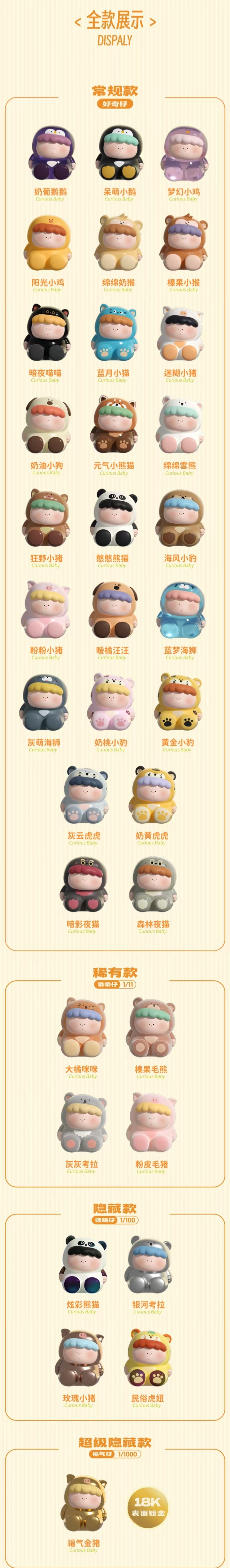 I'm a Little Curious About Small Animals Minibean Series toy surprise box Dolls