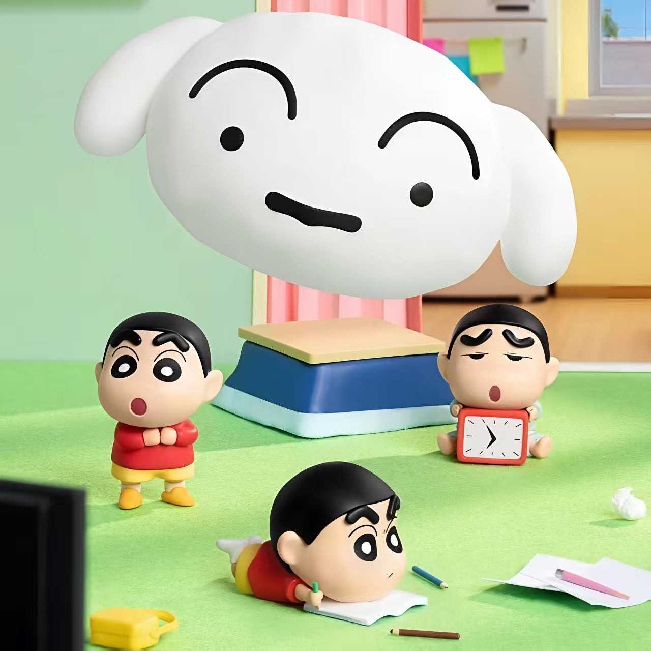 Crayon Shinchan Shiro's Time Capsule Puppy Face Minibean Series toy surprise box Dolls