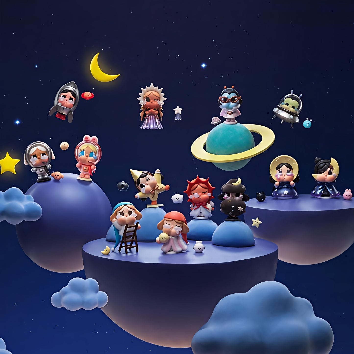 【preorder December 12】POP MART Crybaby Crying To The Moon Series toy surprise box Dolls