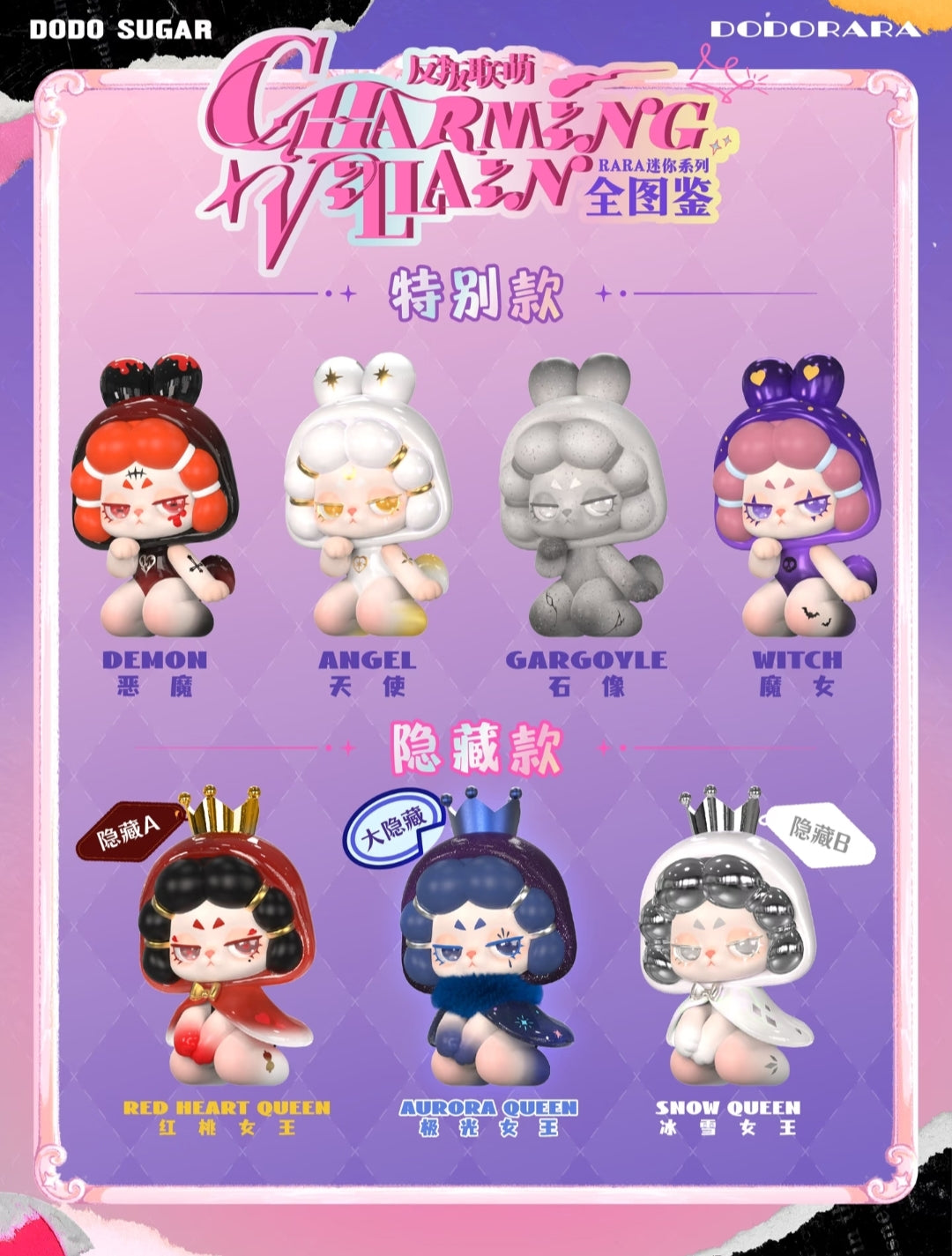 【preorder】DODO RARA Charming Villain Mini Series toy surprise box Dolls