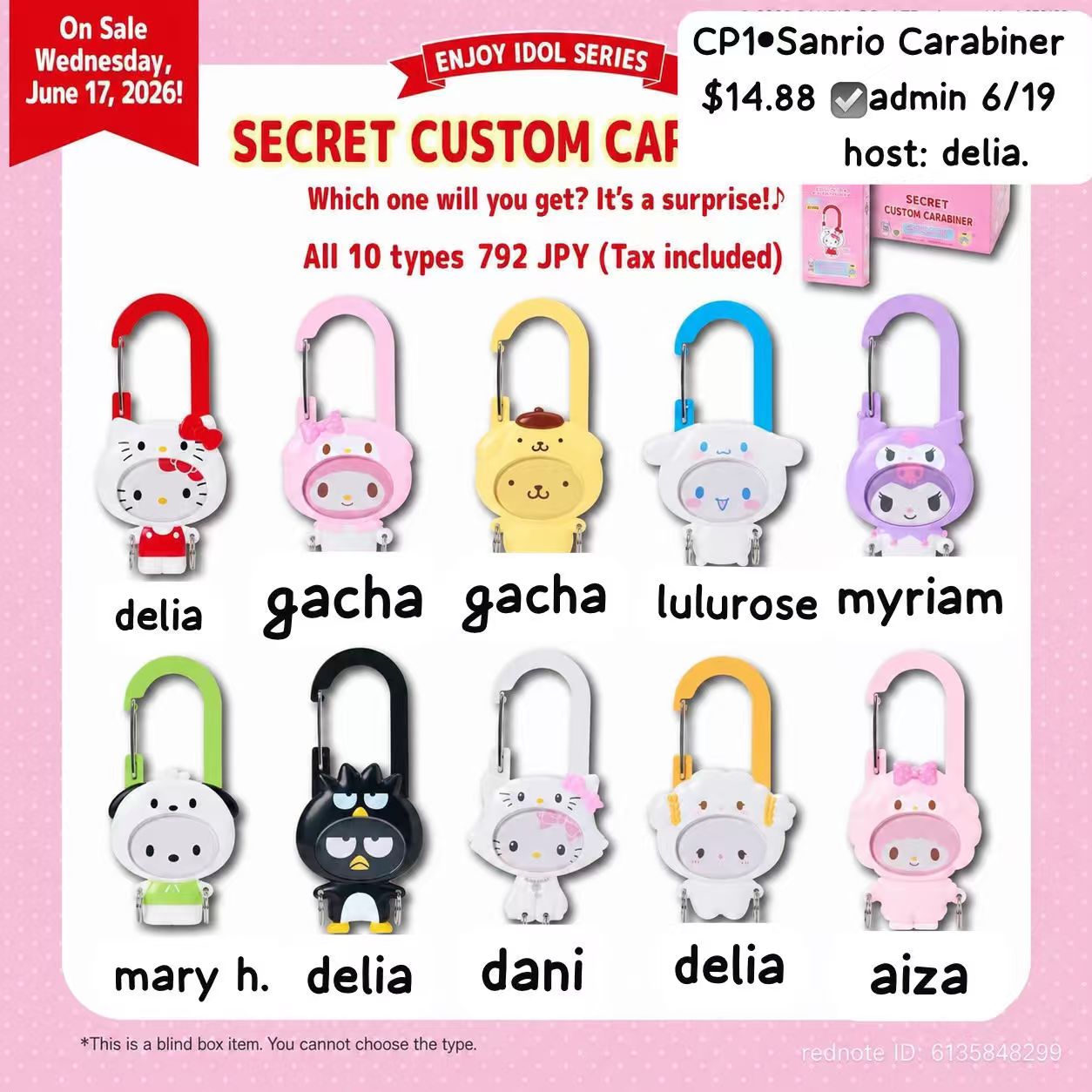 Sanrio “Enjoy the Idols” Secret Customization Buckle Series Claim Party