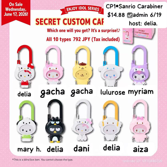 Sanrio “Enjoy the Idols” Secret Customization Buckle Series Claim Party