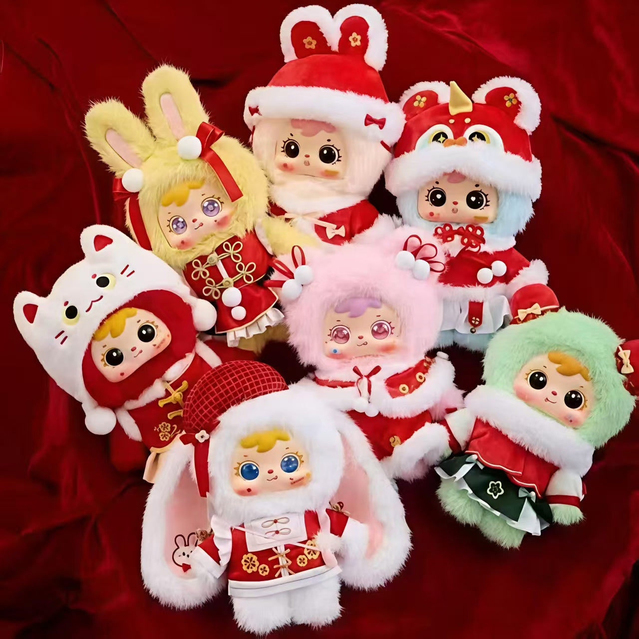 Samuel Auspicious Snow Greets the Spring Festival 400% Plush Series toy surprise box Dolls
