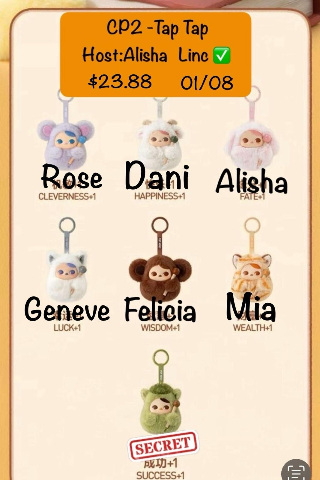 【preorder Confirmed Price Update Time: June 13】POP MART Pucky Tap Tap Babies Plush Series toy surprise box Dolls
