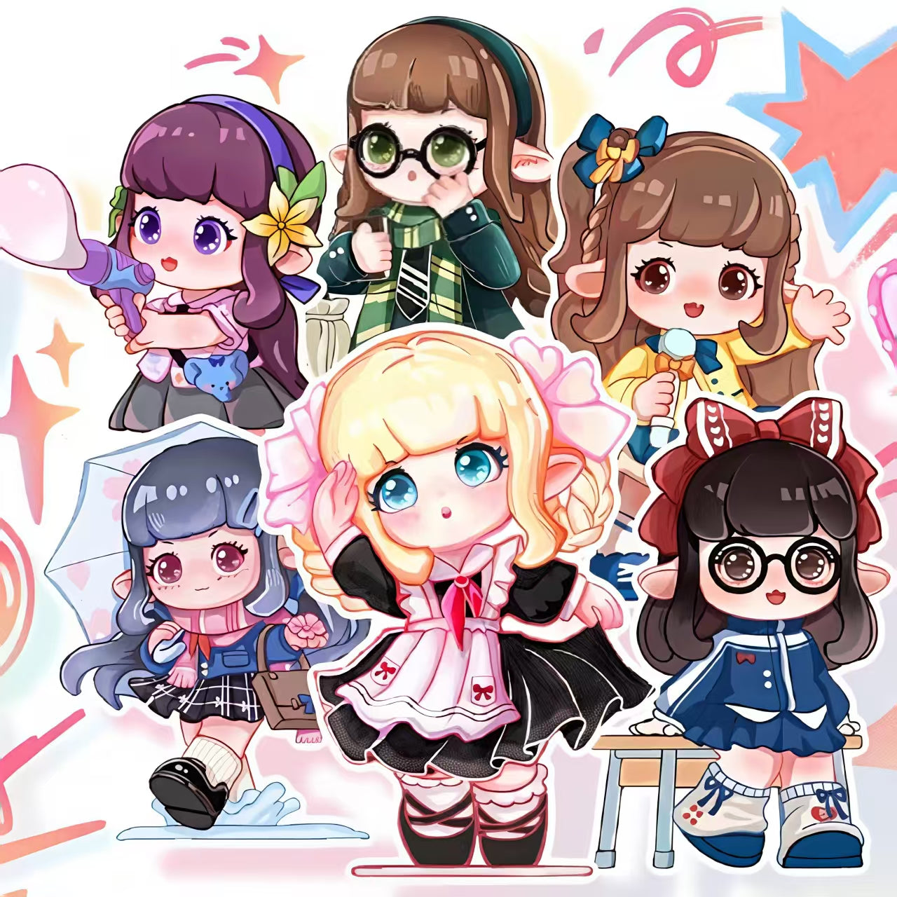 Fiila Global Study Wander Series toy surprise box Dolls