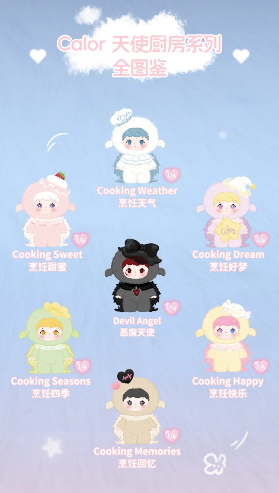 Calor Angel's Kitchen Plush Series toy surprise box Dolls