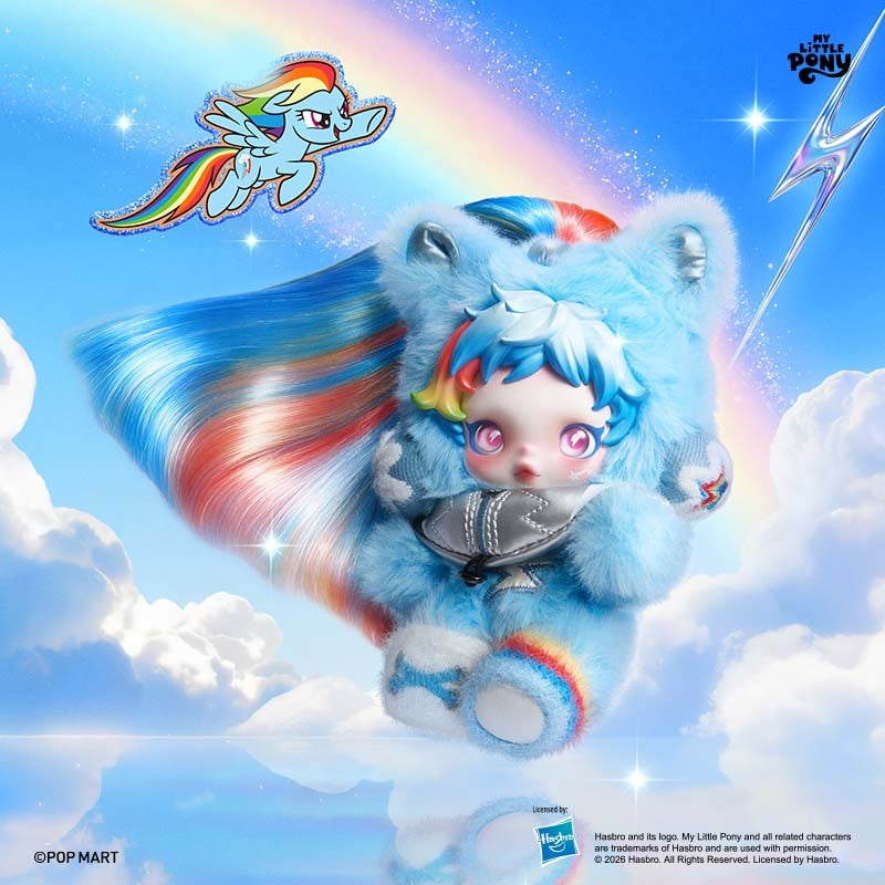 【Preorder February 6th】POP MART Skullpanda & My Little Pony Plush Series toy surprise box Dolls