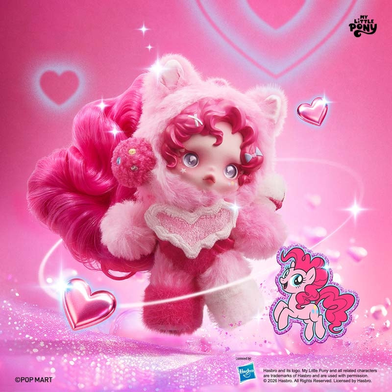 【Preorder February 6th】POP MART Skullpanda & My Little Pony Plush Series toy surprise box Dolls