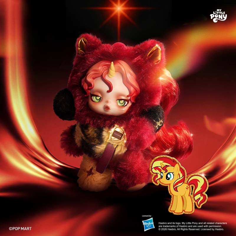 【Preorder February 6th】POP MART Skullpanda & My Little Pony Plush Series toy surprise box Dolls