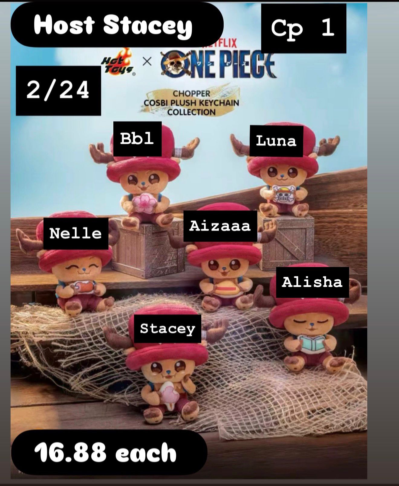 Chopper Cosbi Plush Series toy surprise box Dolls