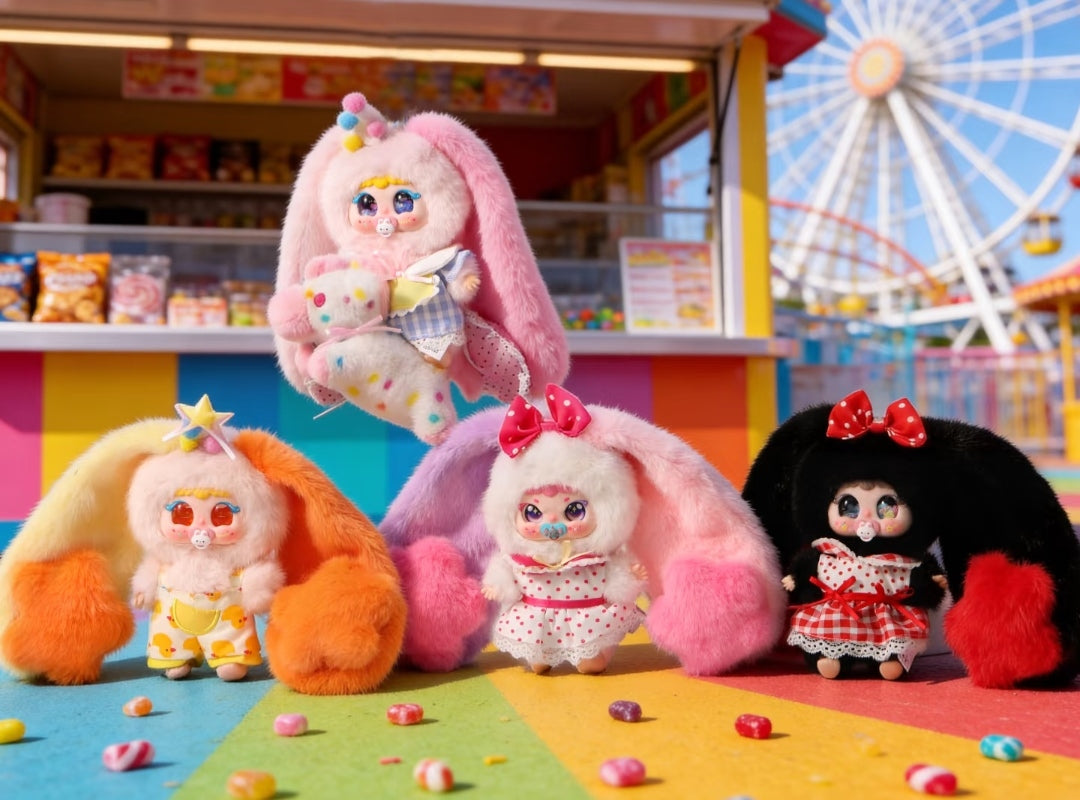 Jiimo Rolling Amusement Park Plush Series toy surprise box Dolls
