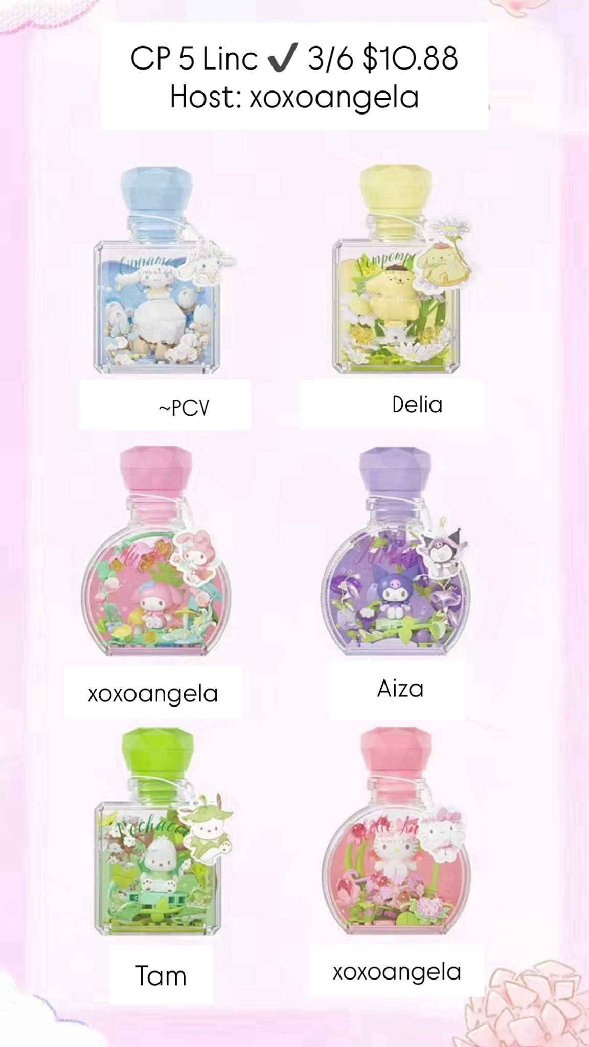 Sanrio Perfume Bottle Series Claim Party