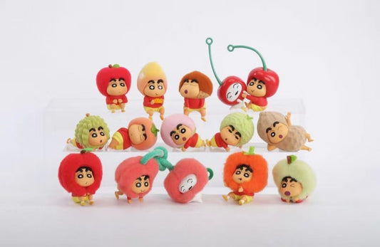 Crayon Shinchan Munch On Fruit Series toy surprise box Dolls