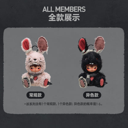 【preorder】POP MART Hirono Little Hare Plush Series Hanging Card Dolls