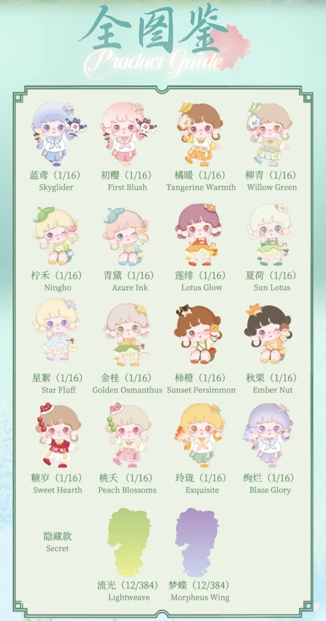 Yooie Seasons Fireworks Series toy surprise box Dolls