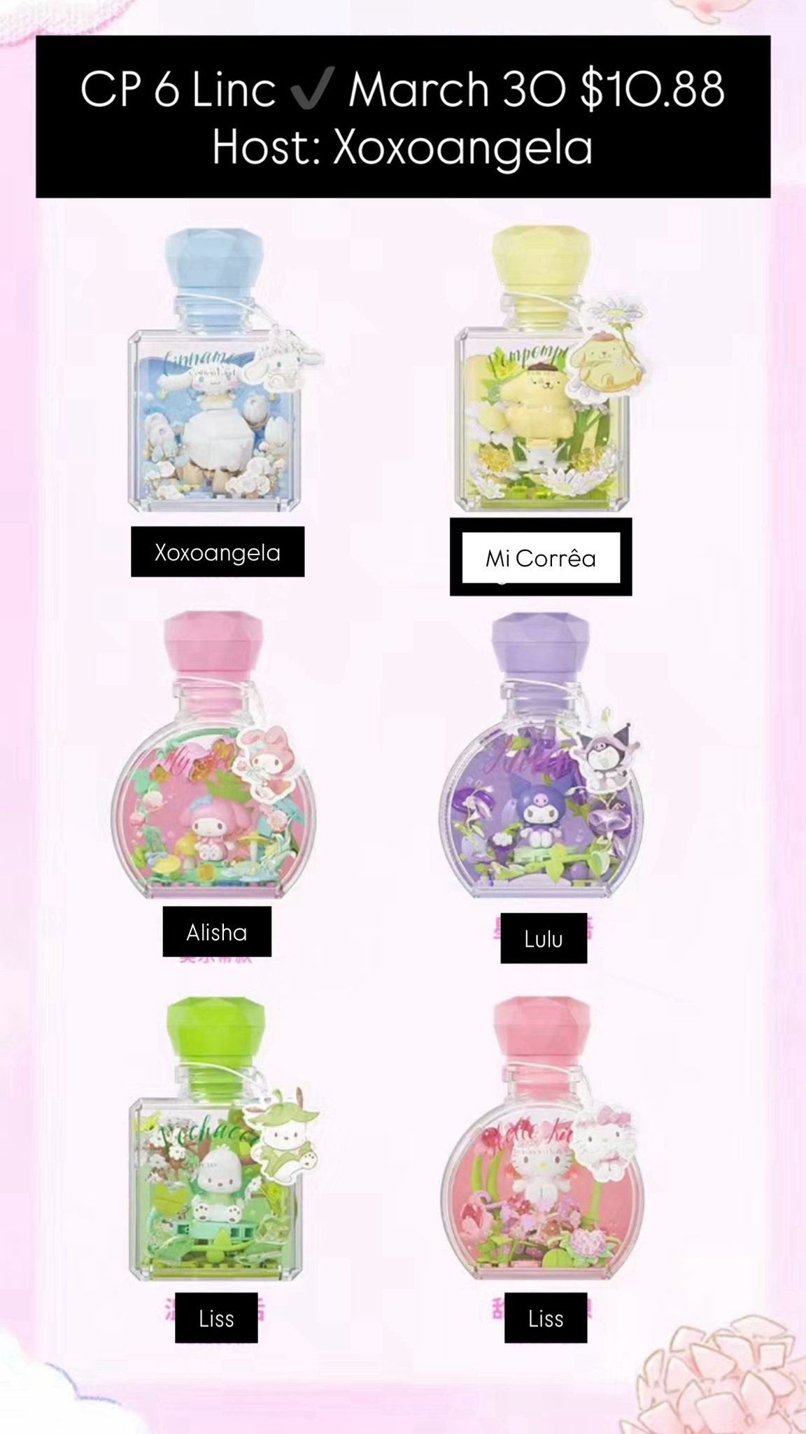 Sanrio Perfume Bottle Series Claim Party