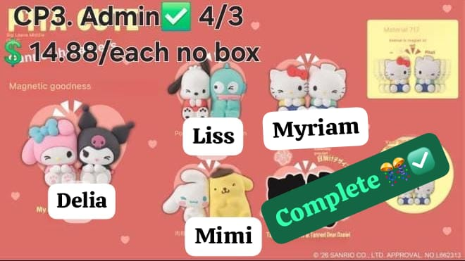 Sanrio Sticker Series Claim Party