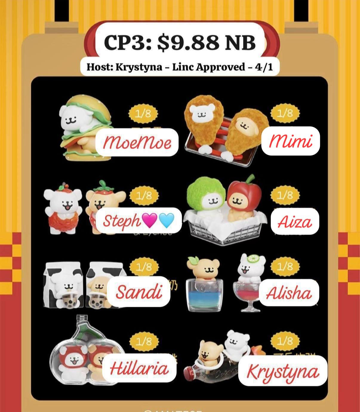 【preorder】Maltese Fast Food Mini Series Claim Party