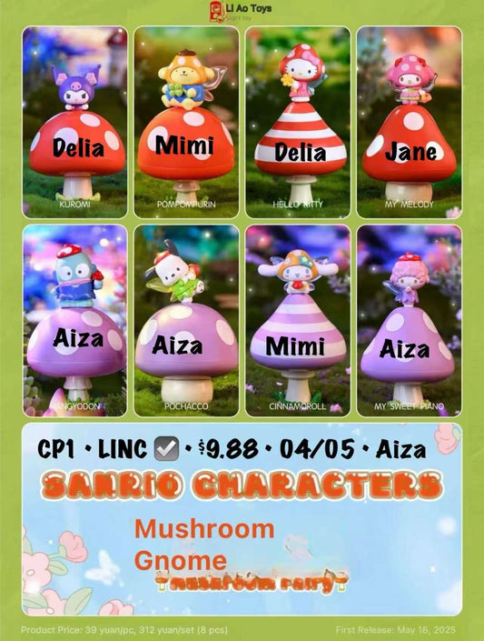 Sanrio Murshroom Series Claim Party