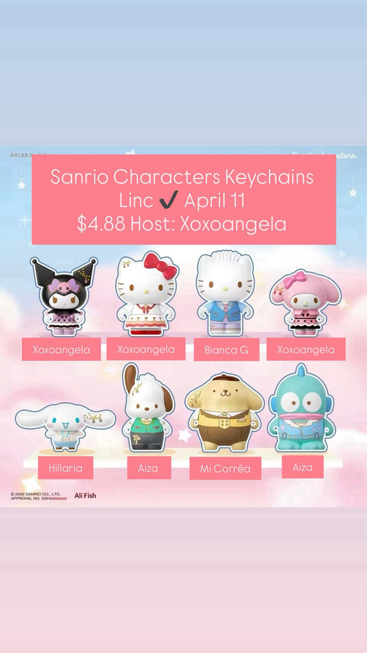 Sanrio Characters Keychains Series Claim Party