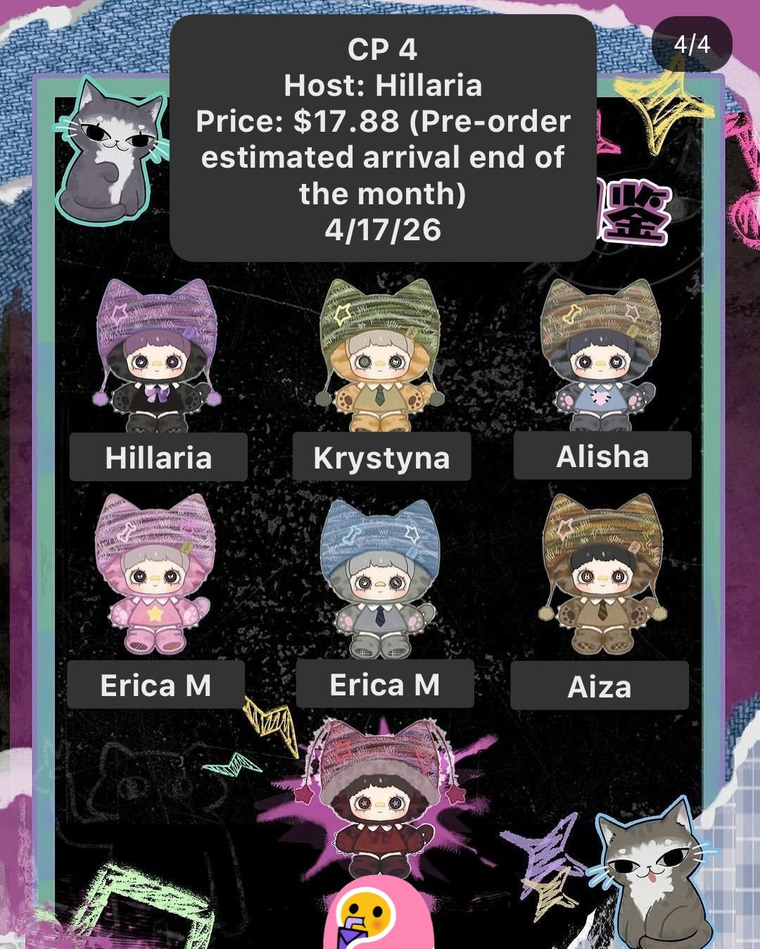 【preorder】Maymei Kitten Academy Plush Series toy surprise box Dolls