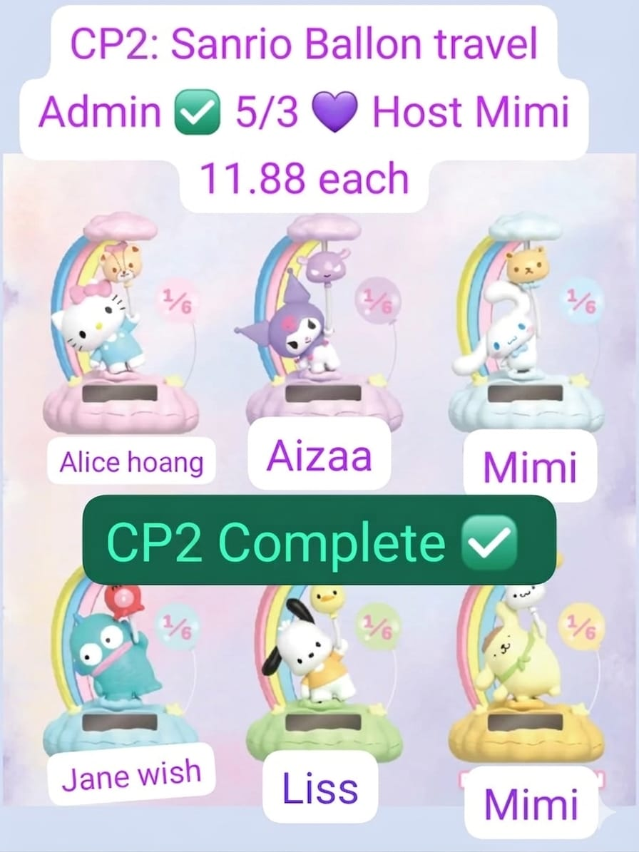 Sanrio Ballon travel Series Claim Party